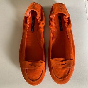Ralph Lauren suade flats